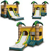 high quality inflatable jungle water slide combo